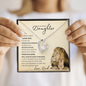 To My Badass Daughter from Dad (Lion Card) - Forever Love Necklace