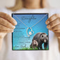 To My Badass Daughter from Dad (This Old PAPA BEAR Card) - Forever Love Necklace