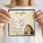Precious Daughter from Dad (Beige Lion Card) - Forever Love Necklace