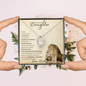 Precious Daughter from Dad (Beige Lion Card) - Forever Love Necklace