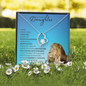 Precious Daughter from Dad (Lion Blue Card) - Forever Love Necklace