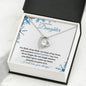Non-Biological Daughter (Christmas Snowflake Card) - Forever Love Necklace