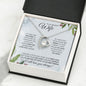 Wife (Christmas Holly Card) - Forever Love Necklace