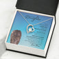 Badass Daughter from Mom (Blue Lioness Card) - Forever Love Necklace