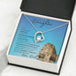 Precious Daughter from Dad (Lion Blue Card) - Forever Love Necklace
