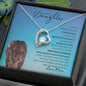 Badass Daughter from Mom (Blue Lioness Card) - Forever Love Necklace