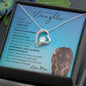 Beautiful Daughter from Mom (Lioness Blue Card)- Forever Love Necklace