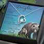 To My Badass Daughter from Dad (This Old PAPA BEAR Card) - Forever Love Necklace