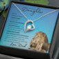 Badass Daughter From Dad (Blue Lion Card) - Forever Love Necklace