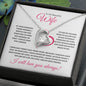 To My Beautiful Wife (Pink Valentine) - Forever Love Necklace