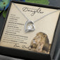 Precious Daughter from Dad (Beige Lion Card) - Forever Love Necklace