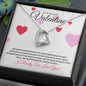 To My Beautiful Valentine (Heart Strings) - Forever Love Necklace