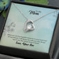 Mom From Son (Aqua Card) - Forever Love Necklace