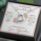 Granddaughter (Floral Frame Card) -Forever Love Necklace