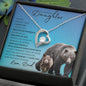 To My Badass Daughter from Dad (This Old Grizzley Card) - Forever Love Necklace