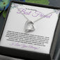 To My Amazing Best Friend / Bestie (Purple) - Forever Love Necklace