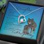 To My Beautiful Daughter - Open Closing (Wolf Theme) - Forever Love Necklace
