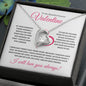 To My Beautiful Forever Valentine (Pink Card) - Forever Love Necklace