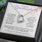 To My Beautiful Granddaughter (Side by Side or Miles apart) - Forever Love Necklace