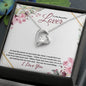 To my Beautiful Lover (Burgundy Card) - Forever Love Necklace