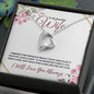 Beautiful Wife - Love & Light (Burgundy) - Forever Love Necklace