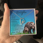 To My Badass Daughter from Dad (This Old PAPA BEAR Card) - Forever Love Necklace