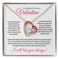 To My Beautiful Forever Valentine (Pink Card) - Forever Love Necklace