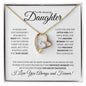 To My Amazing Daughter (Classic Black & White) - Forever Love Necklace