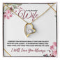 Beautiful Wife - Love & Light (Burgundy) - Forever Love Necklace