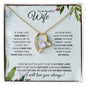 Wife (Christmas Holly Card) - Forever Love Necklace
