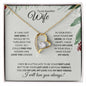 Wife - (Christmas Spruce Card) - Forever Love Necklace