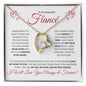 To My Beautiful Fiancé (Hearts) - Forever Love Necklace