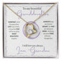 Granddaughter (Purple Circle Card) - Forever Love Necklace