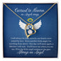 Carried to Heaven on Angel Wings (Infant Loss / Child Loss / In Memory / sympathy) - Forever Love Necklace