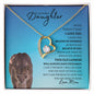 Badass Daughter from Mom (Blue Lioness Card) - Forever Love Necklace