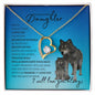 To My Beautiful Daughter - Open Closing (Wolf Theme) - Forever Love Necklace