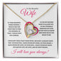 To My Beautiful Wife (Pink Valentine) - Forever Love Necklace