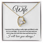 To My Beautiful Wife- Love and Light (Classic Black / White) - Forever Love Necklace