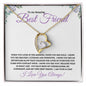To My Amazing Best Friend / Bestie (Purple) - Forever Love Necklace