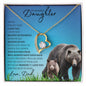 To My Badass Daughter from Dad (This Old PAPA BEAR Card) - Forever Love Necklace