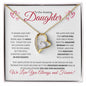 To Our Amazing Daughter from Mom and Dad (Valentine) - Forever Love Necklace