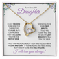 Daughter (Purple Card) - Forever Love Necklace