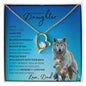 To my Special Daughter (Wolf) - Forever Love Necklace