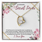 To My Secret Lover (Burgundy Card) - Forever Love Necklace