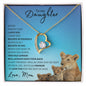 Daughter from Mom (New Lioness Card) - Forever Love Necklace