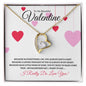 To My Beautiful Valentine (Heart Strings) - Forever Love Necklace