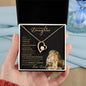 Badass Daughter (Black and Gold Lion Card) - Forever Love Necklace