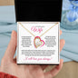 To My Beautiful Wife (Pink Valentine) - Forever Love Necklace