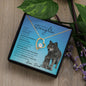 To My Badass Daughter From Dad (Wolf) - Forever Love Necklace