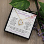 To My Beautiful Granddaughter (Side by Side or Miles apart) - Forever Love Necklace